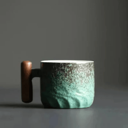 Mug with Rounded Body and Side Handle