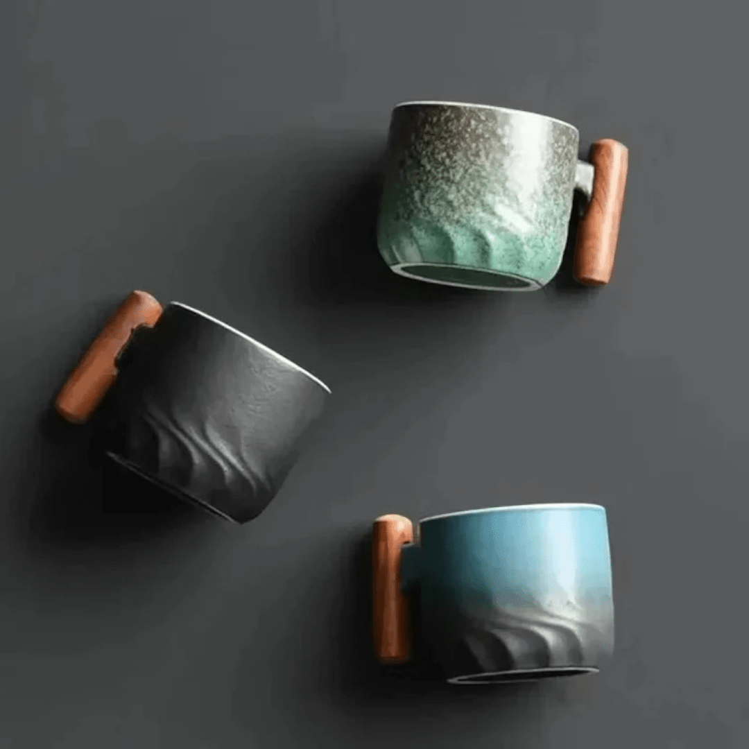 Mug with Rounded Body and Side Handle