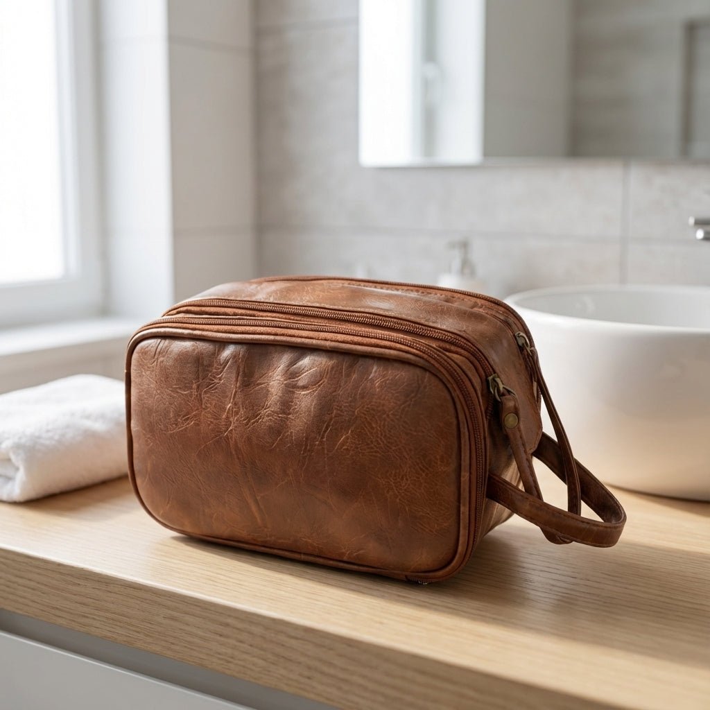 Multi-Compartment Toiletry Bag featuring a Wet-Dry Section, designed for easy organization and water resistance, perfect for travel for both men and women 1