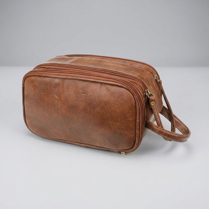 Multi-Compartment Toiletry Bag featuring a Wet-Dry Section, designed for easy organization and water resistance, perfect for travel for both men and women 2