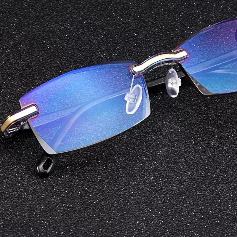 Multifocal reading glasses made from lightweight TR90 material, featuring anti-blue light protection for seamless vision and comfort. 4