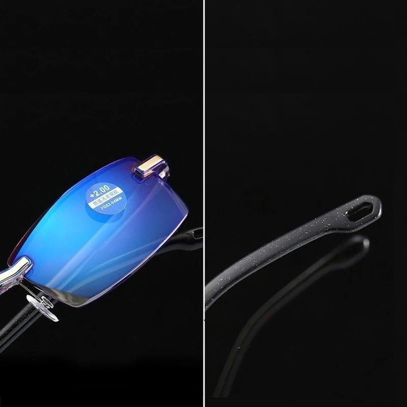 Multifocal reading glasses made from lightweight TR90 material, featuring anti-blue light protection for seamless vision and comfort. 3