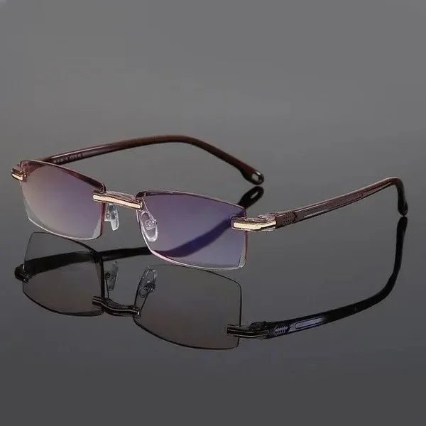 Multifocal reading glasses made from lightweight TR90 material, featuring anti-blue light protection for seamless vision and comfort. 1