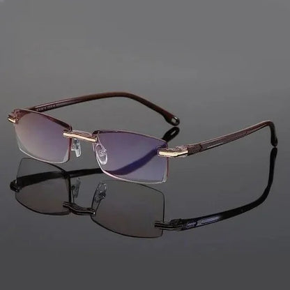 Multifocal reading glasses made from lightweight TR90 material, featuring anti-blue light protection for seamless vision and comfort. 1
