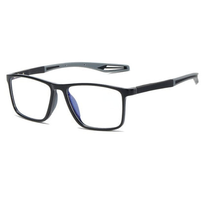 Multifocal reading glasses featuring a lightweight polycarbonate frame, designed for clear vision at all distances, perfect for reading and everyday use. 2