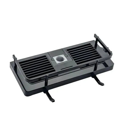 Multifunctional storage rack made of durable ABS plastic, featuring tool-less installation, ideal for organizing bathroom, kitchen, and living room spaces. 7