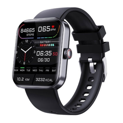 Non-invasive glucose monitoring smartwatch featuring heart rate and blood pressure tracking for health-conscious individuals. 0
