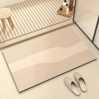 Non-slip bath mat featuring a super absorbent rubber base in an eco-friendly multicolor design, measuring 40x60 cm. 10
