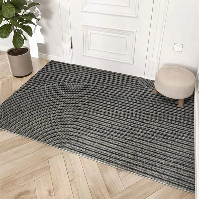 Non-slip door mat designed for indoor and outdoor use, made from eco-friendly polypropylene featuring a modern design. 3