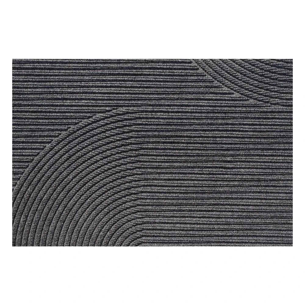 Non-slip door mat designed for indoor and outdoor use, made from eco-friendly polypropylene featuring a modern design. 4