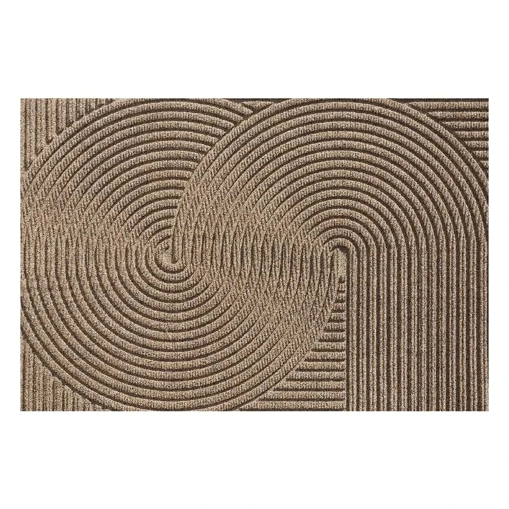 Non-slip door mat designed for indoor and outdoor use, made from eco-friendly polypropylene featuring a modern design. 5