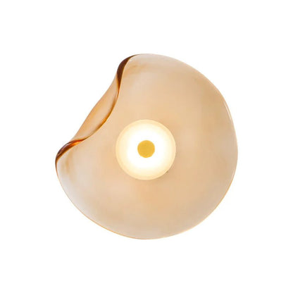 Nordic glass wall lamp featuring a modern art design, showcasing atmospheric lighting in multiple colors, perfect for enhancing home decor. 4