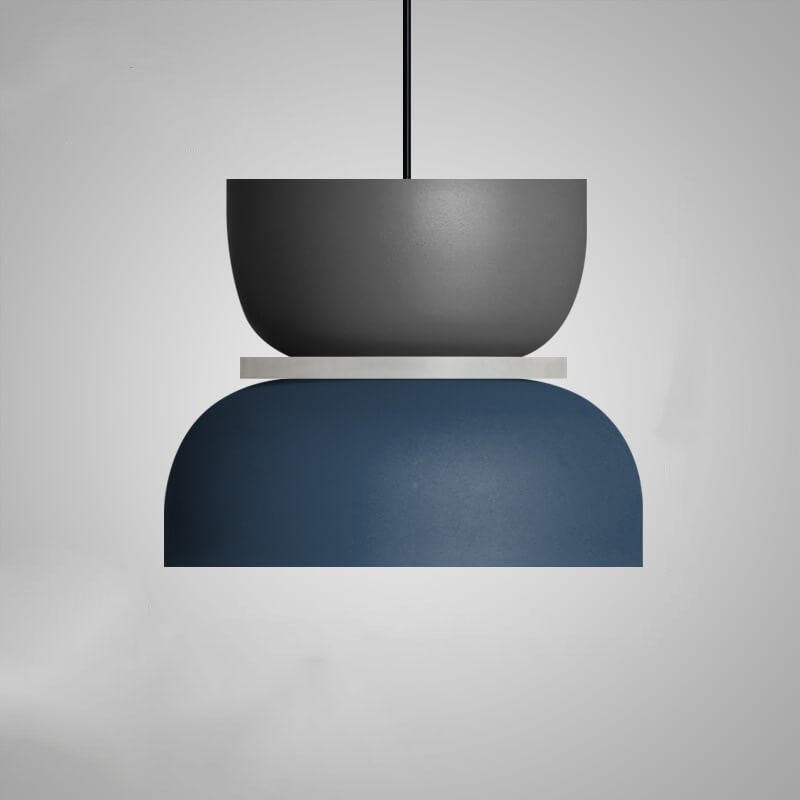 Nordic Hanging Lamp with LED Light – Colorful Metal Shade for Kitchen Pendant Lighting 15