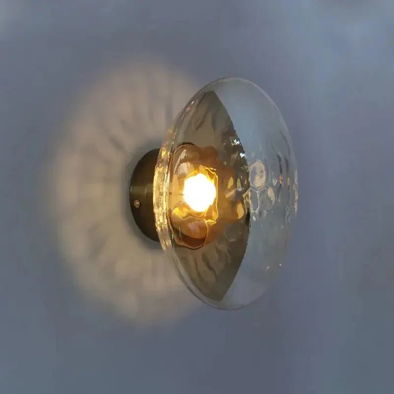 Nordic wall lamp set featuring a compact 20cm design with clear glass shade, perfect for modern home decor and ambient lighting. 2