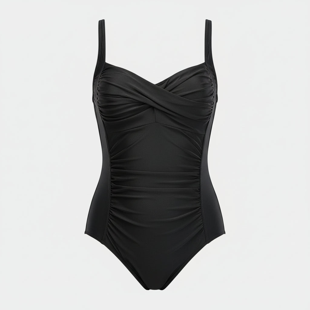 One Piece Swimsuit for women featuring tummy control and adjustable straps, designed for comfort and style, made from quick-drying fabric in a classic design 2