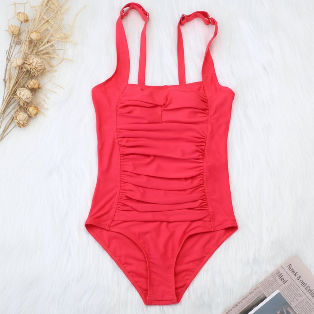 One Piece Swimsuit for women featuring tummy control and adjustable straps, designed for comfort and style, made from quick-drying fabric in a classic design 8