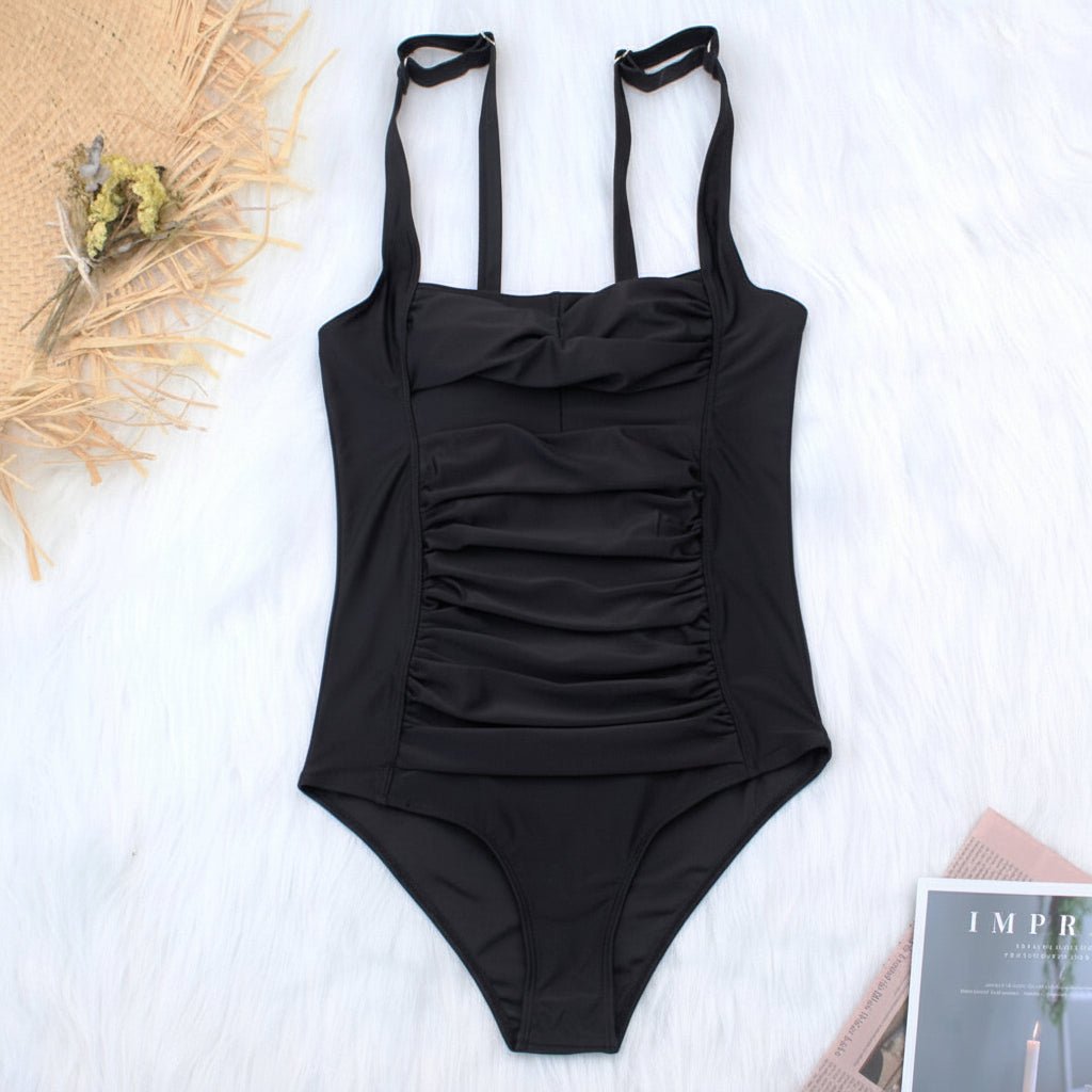 One Piece Swimsuit for women featuring tummy control and adjustable straps, designed for comfort and style, made from quick-drying fabric in a classic design 5