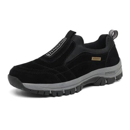 Orthopaedic walking shoes featuring a slip-on design, arch support, and a comfortable rubber sole for enhanced mobility and foot health. 4
