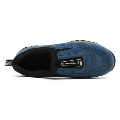 Orthopaedic walking shoes featuring a slip-on design, arch support, and a comfortable rubber sole for enhanced mobility and foot health. 3