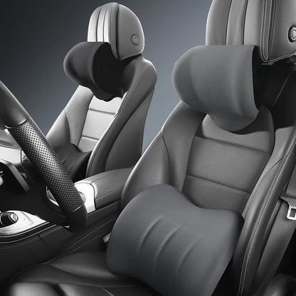 Orthopedic car pillow designed for spine support and comfort, made from durable synthetic fiber, perfect for travel use. 3