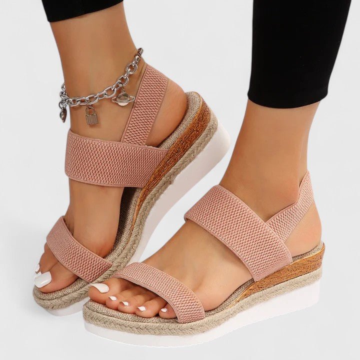 Orthopedic sandals for women featuring enhanced arch support and cushioned comfort, designed for foot pain relief and all-day wear. 7