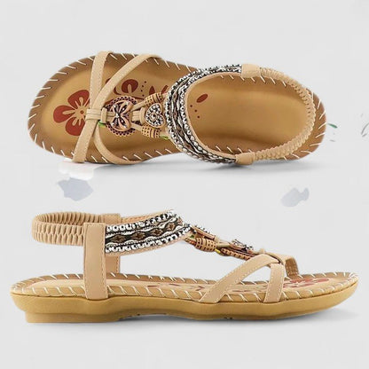 Orthopedic sandals featuring a stability sole and comfort insoles, designed for a secure fit and enhanced foot support. 6