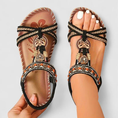 Orthopedic sandals featuring a stability sole and secure heel cap, designed for comfort and support in everyday wear. 3