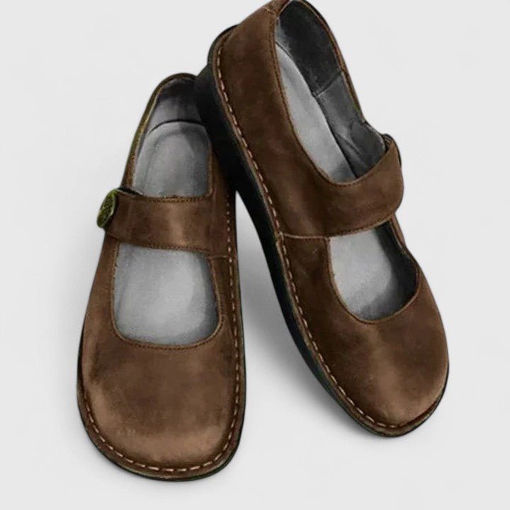 Orthopedic Shoes for Women with Adjustable Strap and Cushioned Insole – Classic Round Toe Design 3