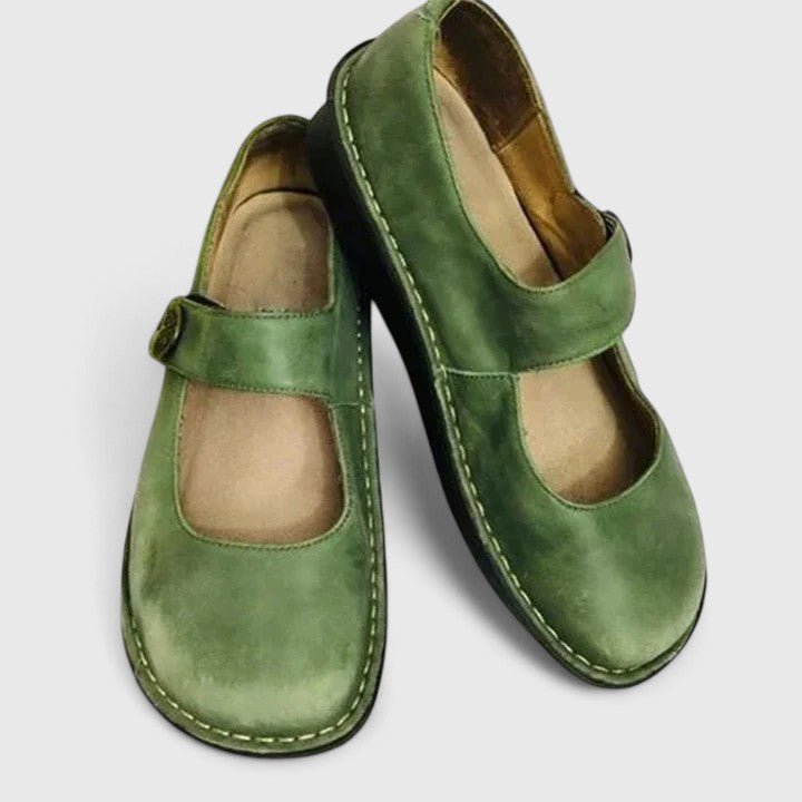 Orthopedic Shoes for Women with Adjustable Strap and Cushioned Insole – Classic Round Toe Design 0