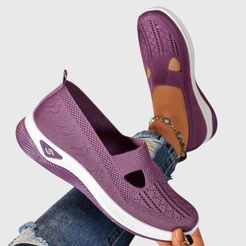 Orthopedic slip-on shoes for women featuring enhanced walking support and breathable insoles for maximum comfort and foot care. 7