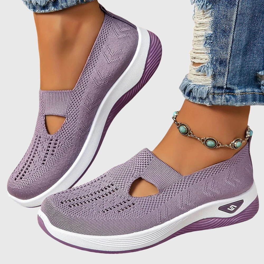 Orthopedic slip-on shoes for women featuring enhanced walking support and breathable insoles for maximum comfort and foot care. 8