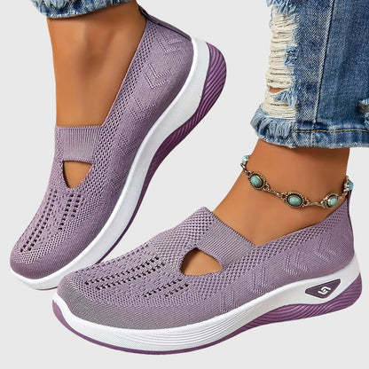 Orthopedic slip-on shoes for women featuring enhanced walking support and breathable insoles for maximum comfort and foot care. 8