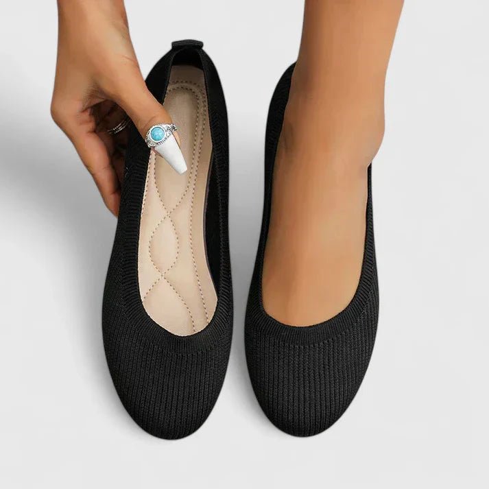 Orthopedic slip-on women's shoes featuring a cushioned footbed for lightweight comfort, perfect for daily wear and supportive footwear. 0