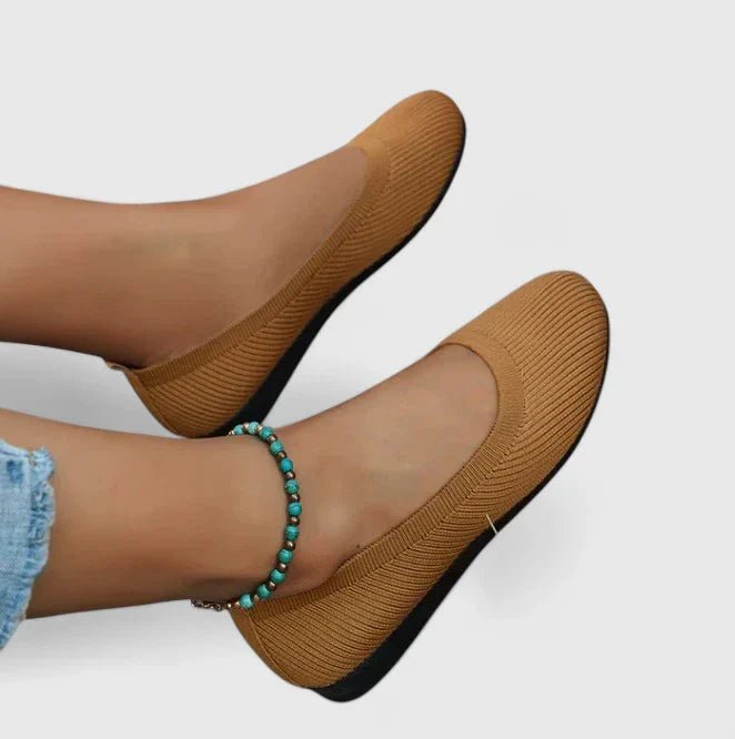 Orthopedic slip-on women's shoes featuring a cushioned footbed for lightweight comfort, perfect for daily wear and supportive footwear. 5