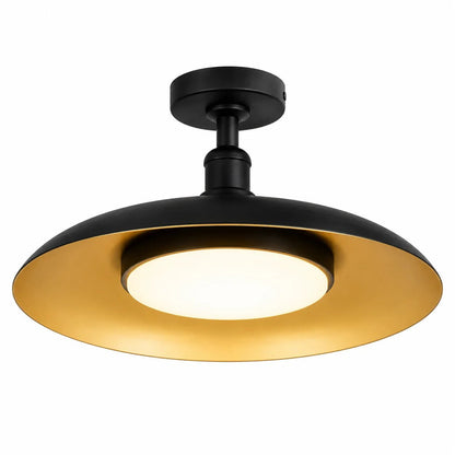 Outdoor ceiling light featuring a semi-flush mount design, crafted from weather-resistant carbonised steel, showcasing a sleek and modern aesthetic perfect for enhancing outdoor spaces 4