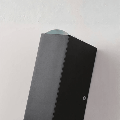 Outdoor LED wall lamp in sleek black design, featuring an up-down light effect, perfect for modern facade lighting and enhancing outdoor spaces. 6