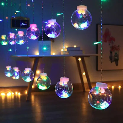 Outdoor string lights featuring a waterproof design, energy-efficient LED bulbs, perfect for enhancing garden and patio decor. 0
