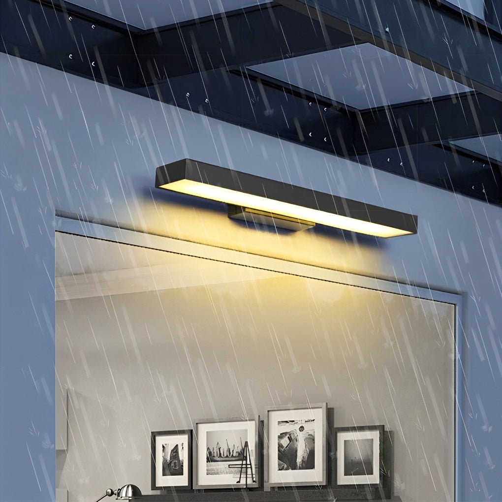 Outdoor wall lamp featuring a sleek black stainless steel design and a built-in motion sensor for enhanced security and illumination. Ideal for patios, gardens, and entry 7