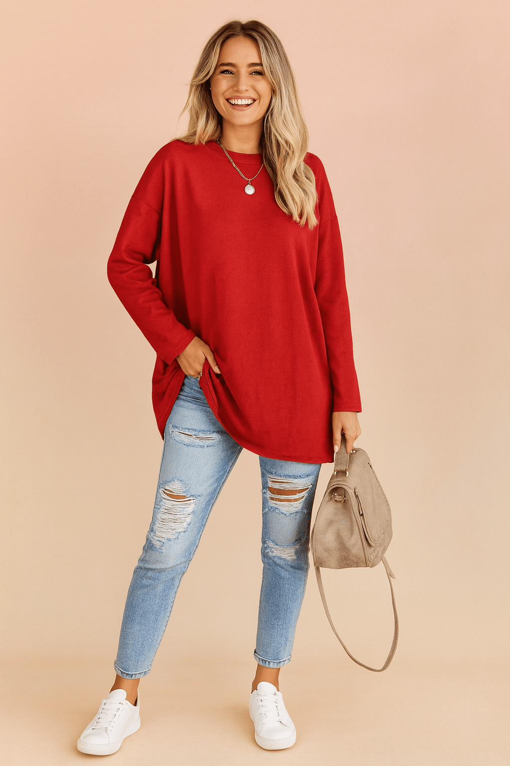 Oversized Sweater for Women with Loose Fit – Casual Comfort and Versatile Style 3