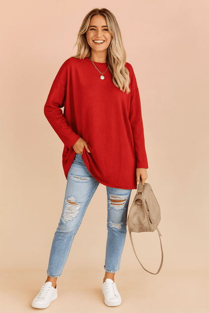 Oversized Sweater for Women with Loose Fit – Casual Comfort and Versatile Style 3