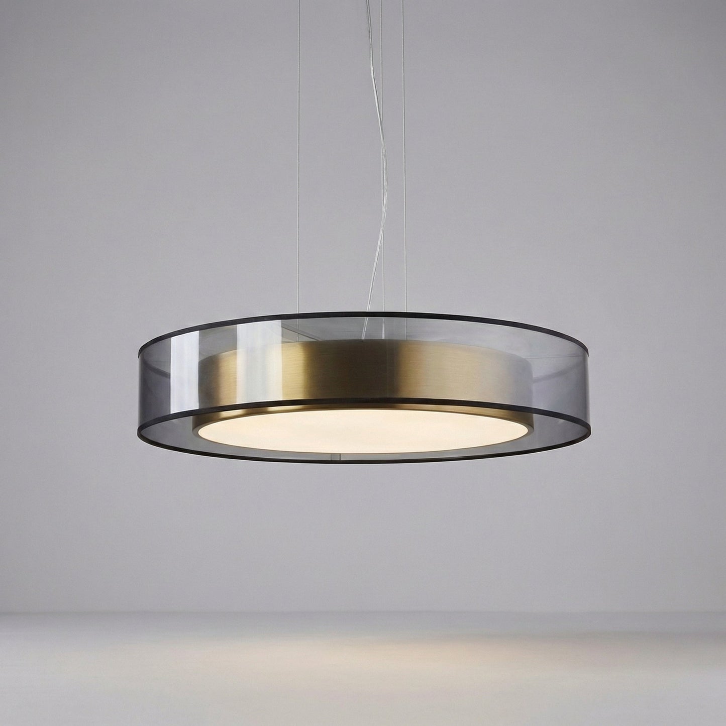 Modern pendant lamp featuring an adjustable height and an elegant rose gold finish, designed with a sleek glass shade, perfect for contemporary home decor. 7