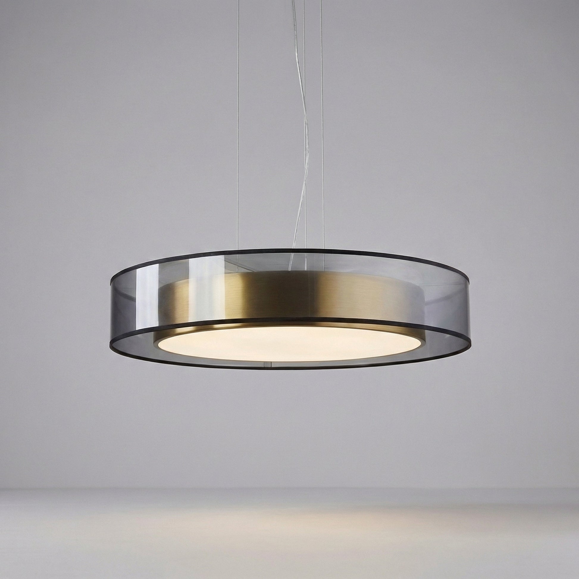 Modern pendant lamp featuring an adjustable height and an elegant rose gold finish, designed with a sleek glass shade, perfect for contemporary home decor. 7