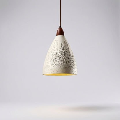 Pendant lamp featuring a retro structured finish and integrated LED light, perfect for illuminating kitchens or dining rooms, with a stylish 23cm diameter design. 1