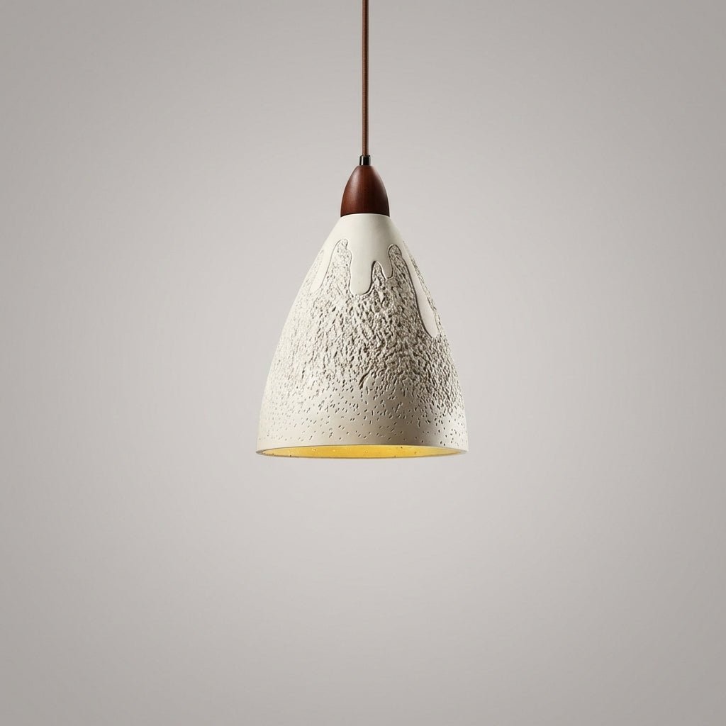 Pendant lamp featuring a retro structured finish and integrated LED light, perfect for illuminating kitchens or dining rooms, with a stylish 23cm diameter design. 5