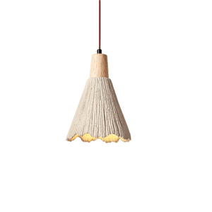 Modern pendant lamp featuring LED lighting and a sleek cement finish, perfect for enhancing kitchen and dining areas with a Wabi-Sabi aesthetic. 0