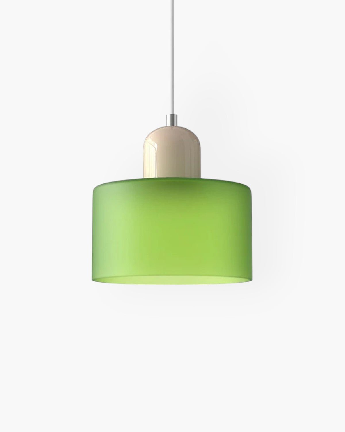 Modern pendant lamp featuring a soft glass shade in earthy tones, showcasing a sculptural design that adds a contemporary touch to any space. 11