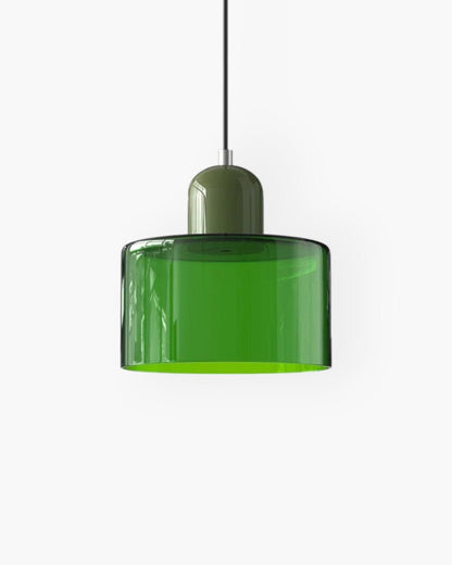 Modern pendant lamp featuring a soft glass shade in earthy tones, showcasing a sculptural design that adds a contemporary touch to any space. 32