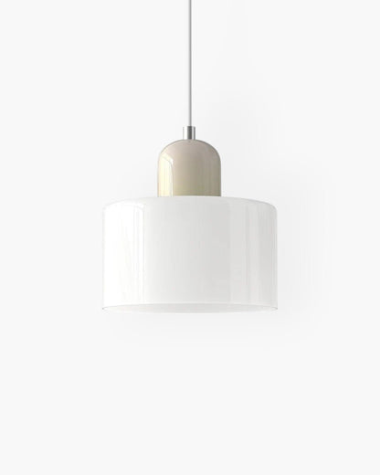 Modern pendant lamp featuring a soft glass shade in earthy tones, showcasing a sculptural design that adds a contemporary touch to any space. 28