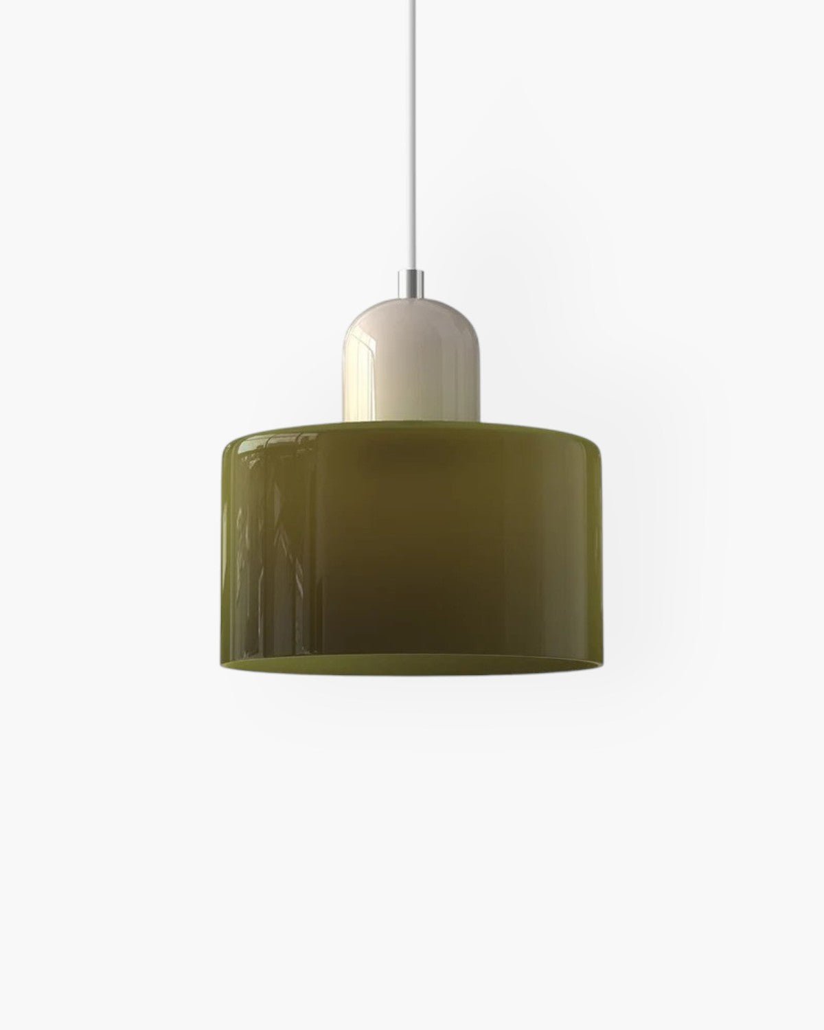 Modern pendant lamp featuring a soft glass shade in earthy tones, showcasing a sculptural design that adds a contemporary touch to any space. 31