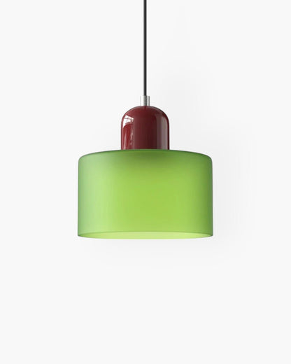 Modern pendant lamp featuring a soft glass shade in earthy tones, showcasing a sculptural design that adds a contemporary touch to any space. 19